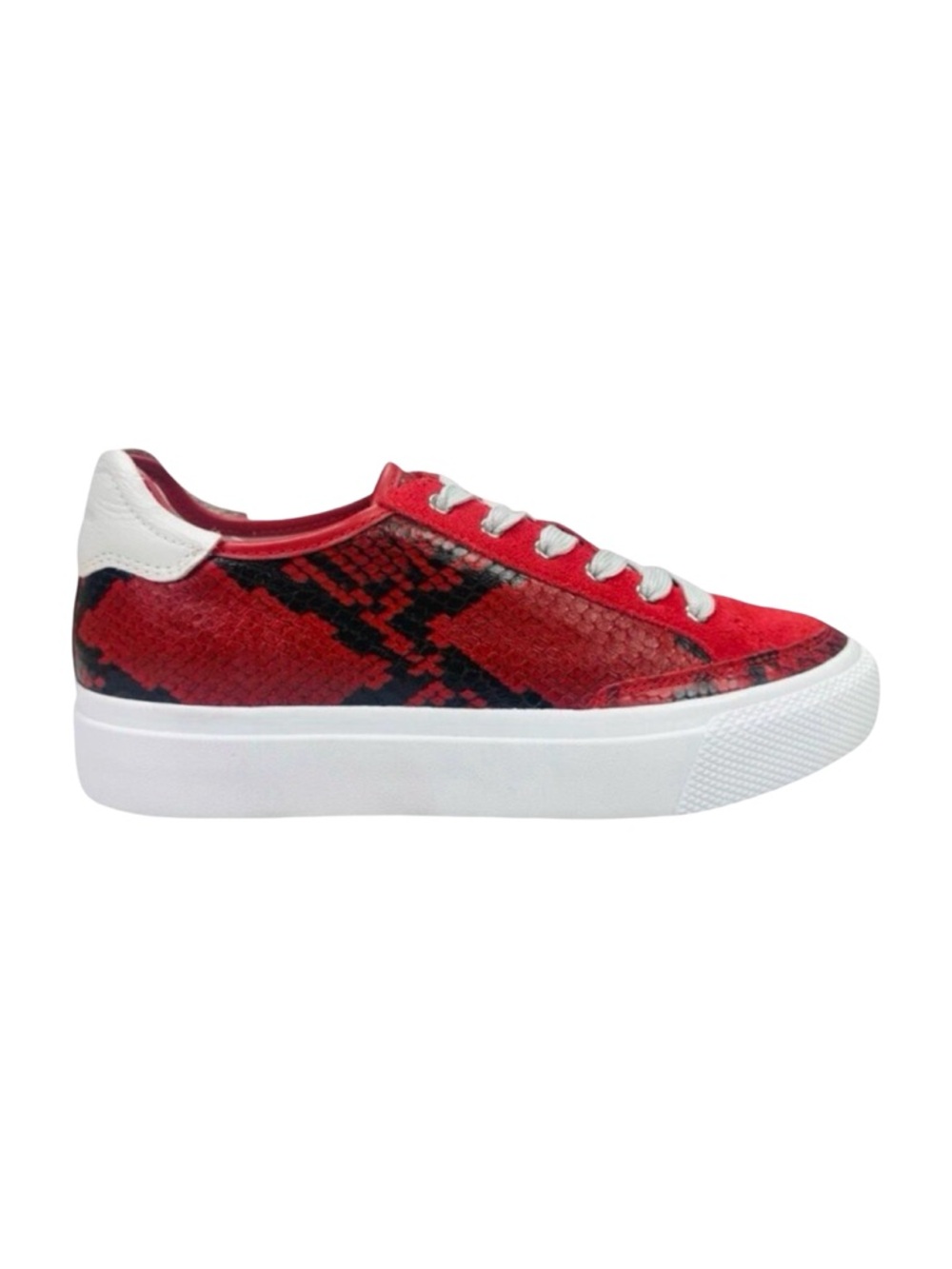 rag & bone RB Army Low Sneakers - Red Snake - Size 39 (8.5-9US)